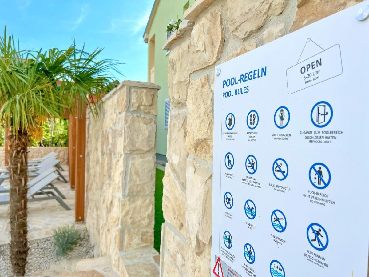 Apartment Baska Mit Poolarea - Krk, Kroatien Esterno foto
