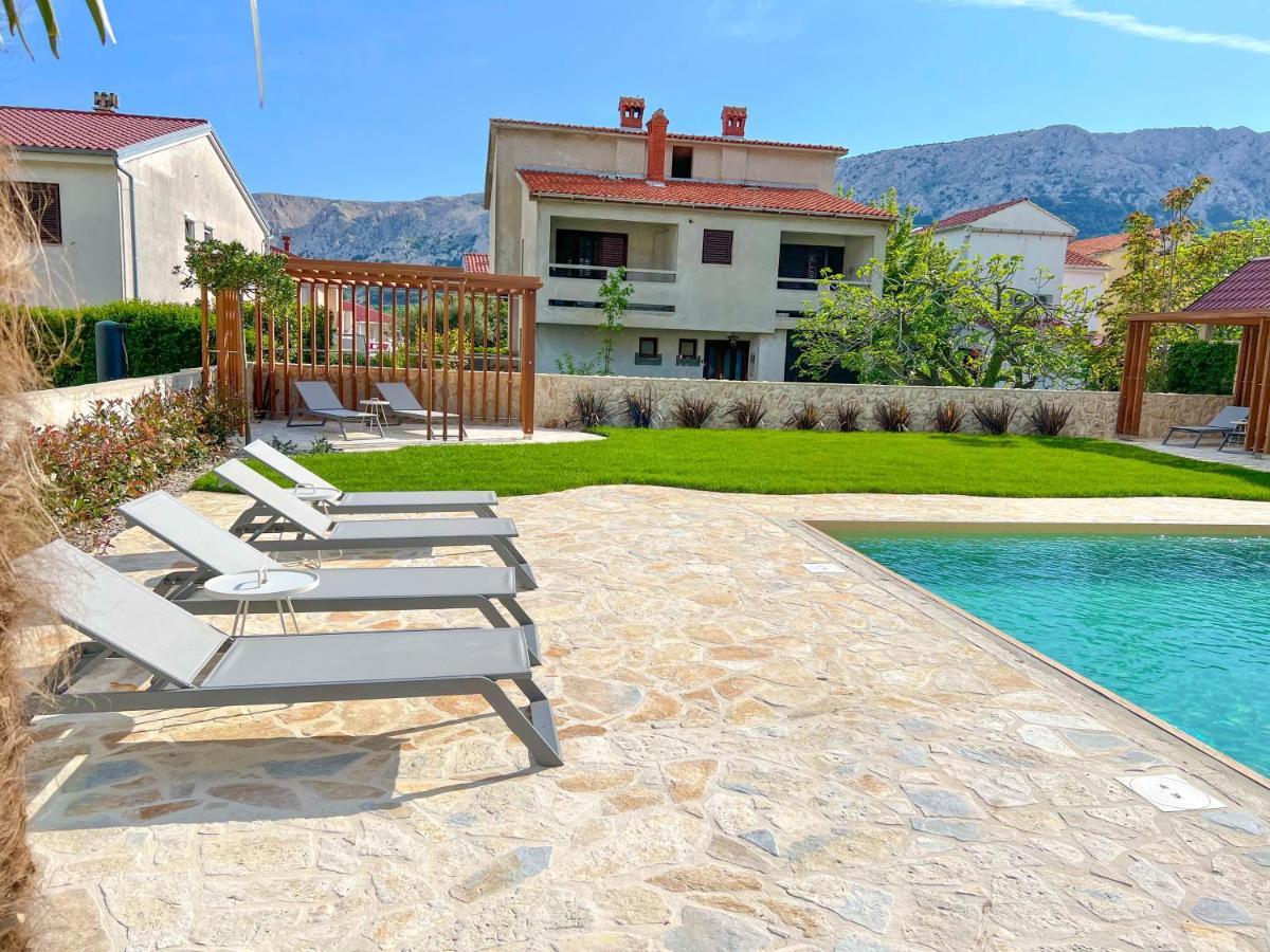 Apartment Baska Mit Poolarea - Krk, Kroatien Esterno foto