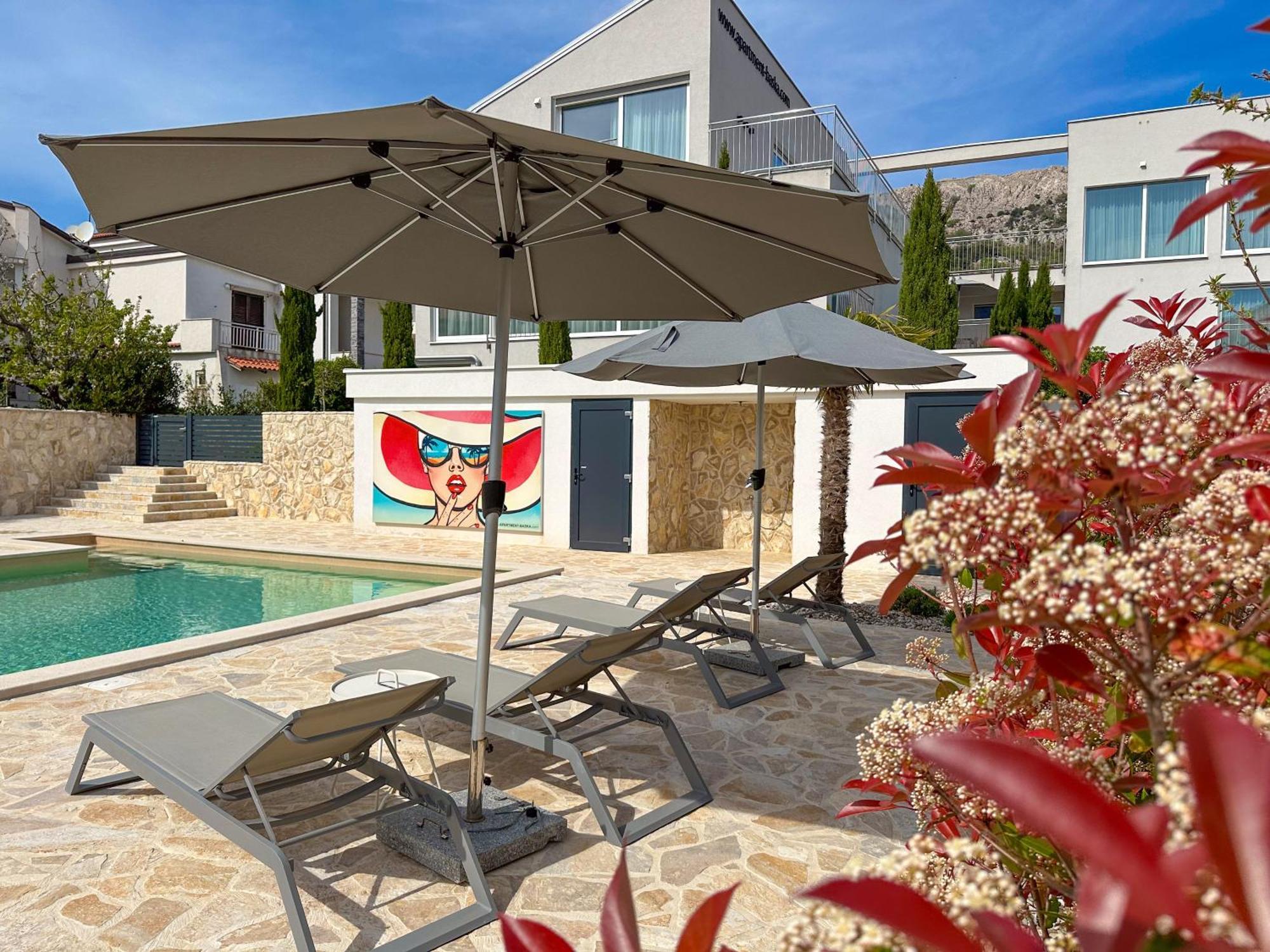 Apartment Baska Mit Poolarea - Krk, Kroatien Esterno foto