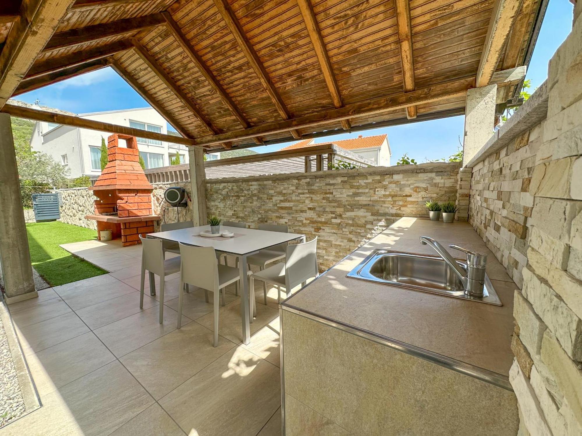 Apartment Baska Mit Poolarea - Krk, Kroatien Esterno foto